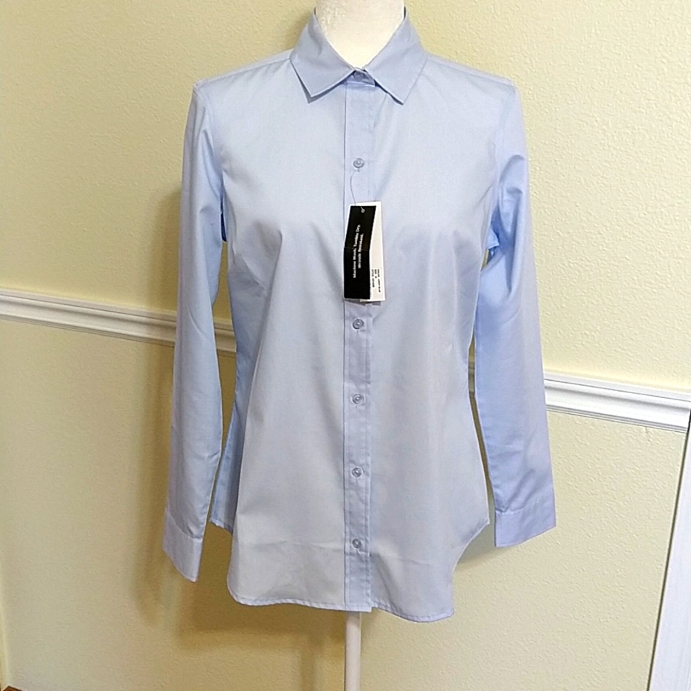 Sky Blue Women's Button Down Shirt